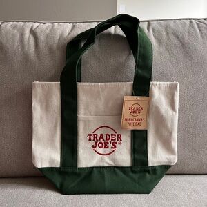 Trader Joe’s Mini Canvas Tote Bag - Green
